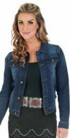 WranglerÂ® Women's Dark Blue Denim Jacket